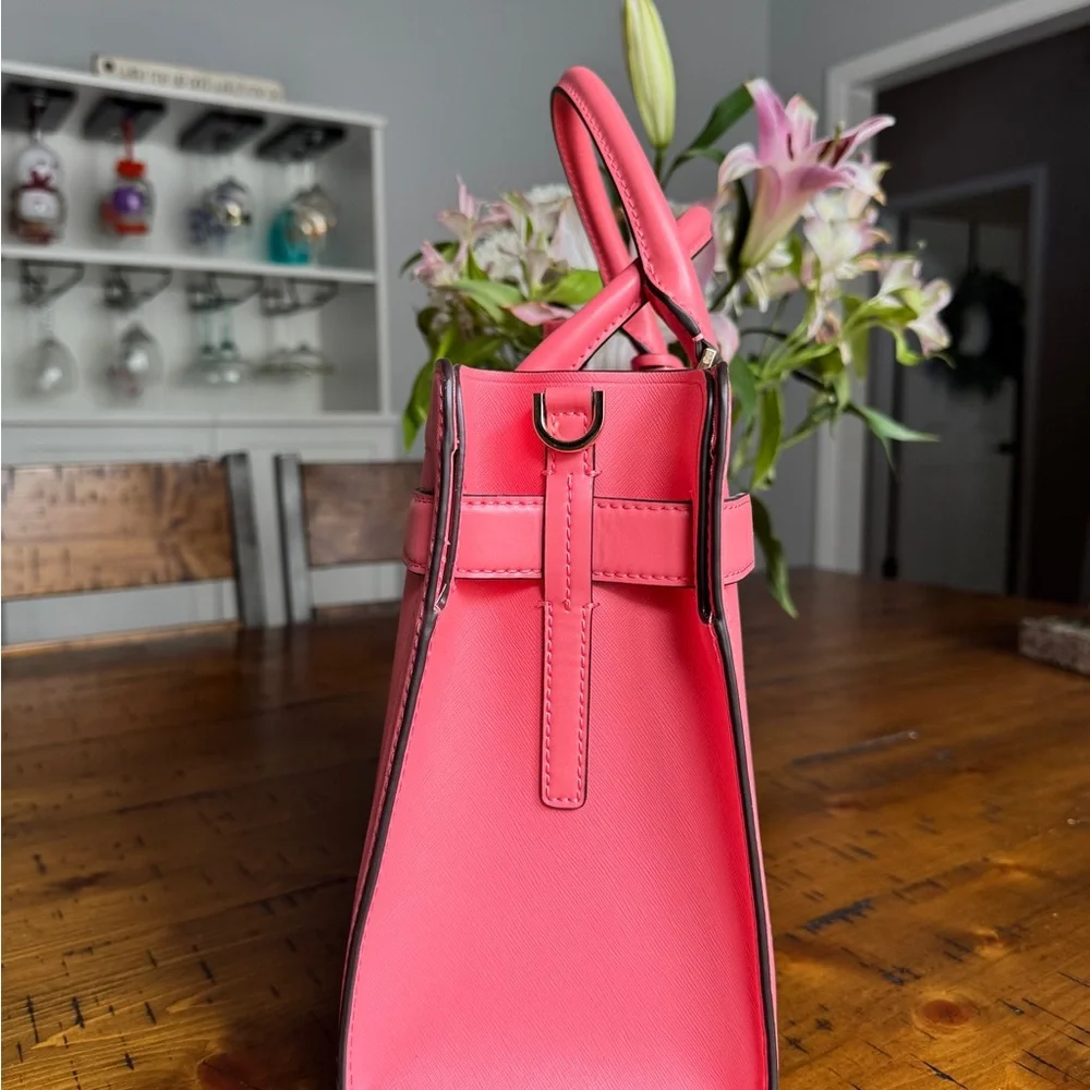 Michael Kors Coral Pink Satchel - Picture 3 of 6